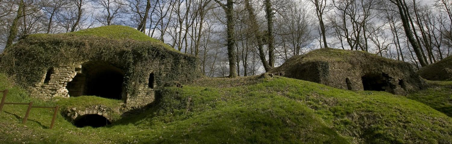 Les ruines du fort de la Malmaison (Aisne)
