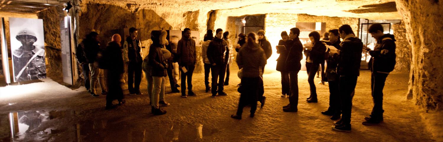 Visite guidée dans les souterrains de la Caverne du Dragon-Musée du Chemin des Dames (Aisne)