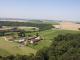 Vue aérienne sur le Chemin des Dames : la ferme d'Hurtebise et la Caverne du Dragon (Aisne)