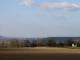 Vue panoramique depuis la Royère, sur la chapelle Ste Berthe à Pargny-Filain (Aisne)