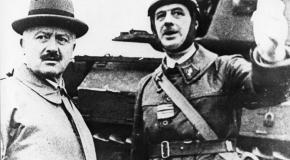 De Gaulle et Albert Lebrun à Goetzenbruck le 23 octobre 1939