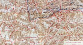 Carte du front offensif de la VIe armée, à la date du 15 avril 1917 