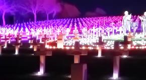 Illumination du cimetière français de Craonnelle, 16 avril 2025 Illumination du cimetière français de Craonnelle, 16 avril 2025