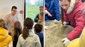 Atelier archéologique au Centre d'Accueil du Visiteur du Chemin des Dames