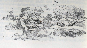 Dessin d'Albert Reich, extrait du livre "Der Glaube an Deutschland" Dessin d'Albert Reich, extrait du livre "Der Glaube an Deutschland"