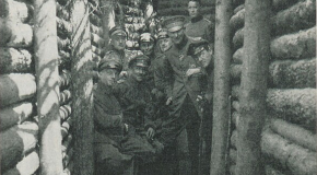 Officiers à l’entrée du Winterberg Tunnel, en 1917 