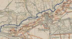 Stellungskarte Westfront raum Soupir-Craonnelle ©BA PH 3-KART 2231