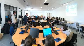 Présentation des outils Esri aux élèves de 3e du collège de Corbeny, 2018