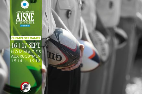 Du 14 au 17 septembre 2017 : Journées d'hommage aux rugbymen tombés dans l'Aisne et au Chemin des Dames Du 14 au 17 septembre 2017 : Journées d'hommage aux rugbymen tombés dans l'Aisne et au Chemin des Dames