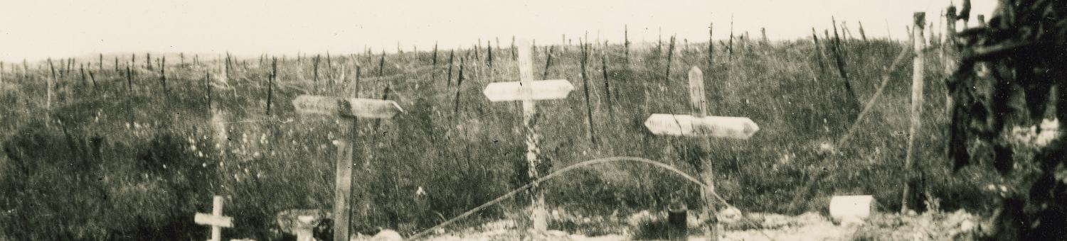 Sépulture provisoire sur le Chemin des Dames (Aisne)