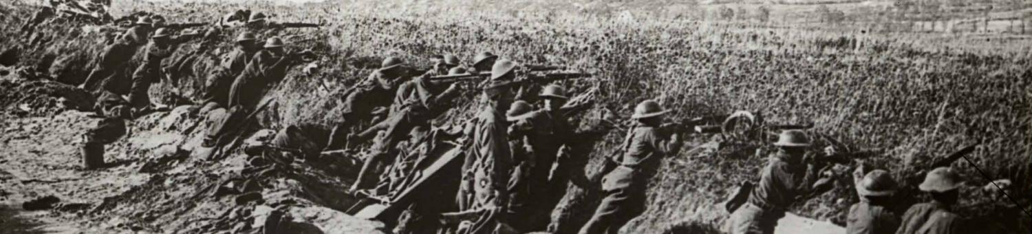 Soldats américains au combat entre la Vesle et l'Aisne. 