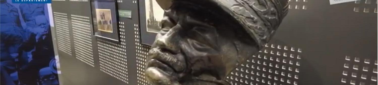 "14-40 La génération du feu" : la tête de la statue du général Mangin