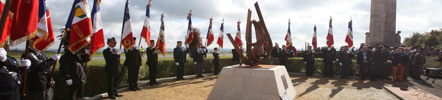 Inauguration du Mémorial international aux joueurs de rugby morts durant la Grande Guerre : "Rubans de la Mémoire", le 16 septembre 2017