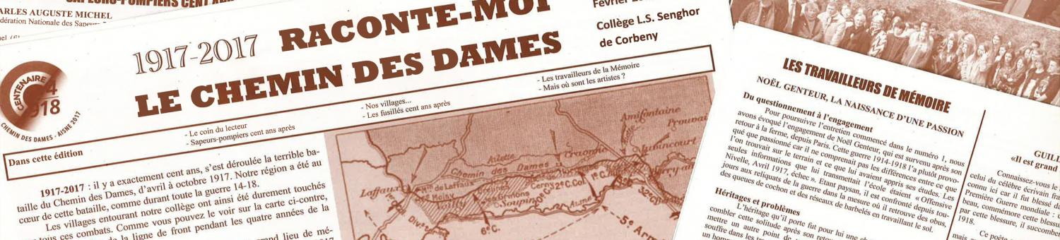 Journal des élèves du collège de Corbeny : "Raconte-moi le Chemin des Dames"