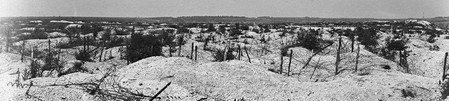 Le plateau de Californie à Craonne (Aisne), après guerre.