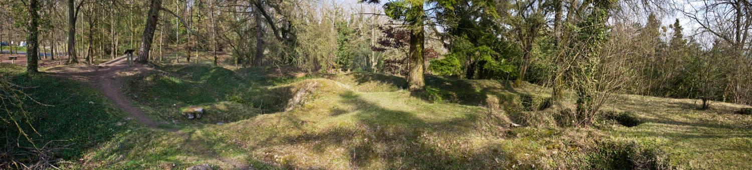 Vue panoramique de l'arboretum de Craonne (Aisne)