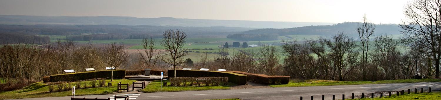 Vue panoramique depuis le plateau de Californie à Craonne (Aisne)