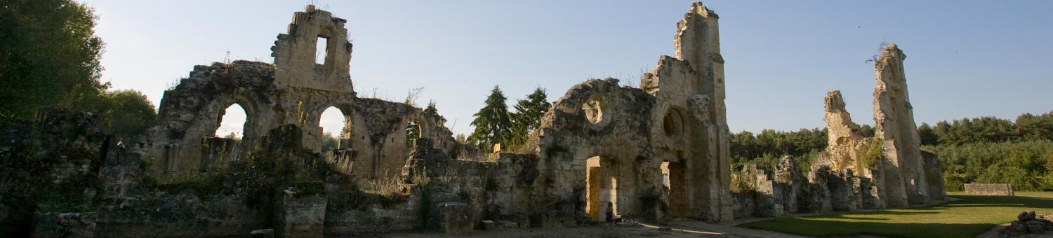 Les ruines de l'abbaye de Vauclair (Aisne)