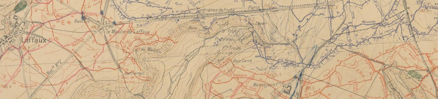 Canevas de tirs du secteur de Laffaux (Laffaux) daté du 24 août 1917