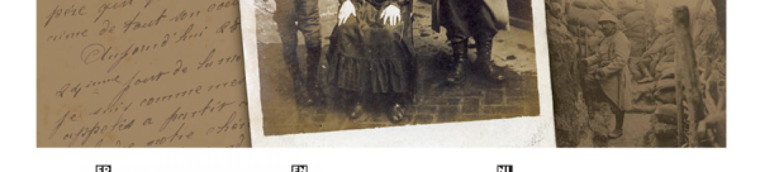 Affiche de l'exposition Great War "Mère, père et enfant en 1914-1918"