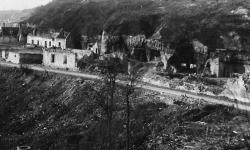 Le village de Paissy en ruines