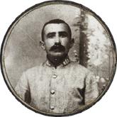 Alphonse Colignon. Plaque émaillée. Mort à Pontavert (Aisne) à 44 ans