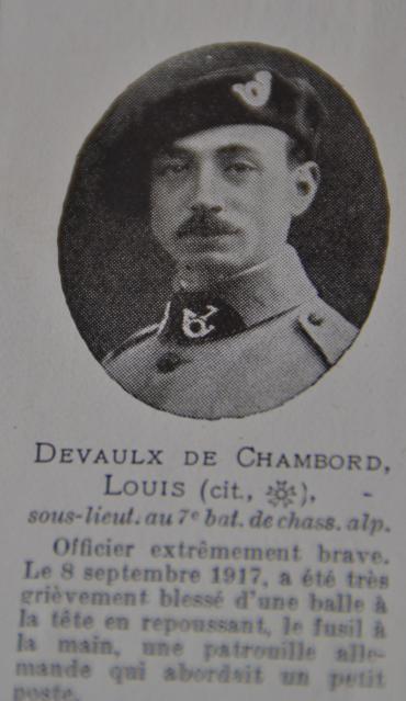 Devaulx de Chambort Louis portrait et citation