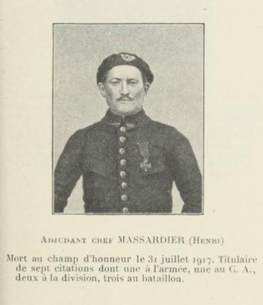 photo de l'adjudant chef Henri Massardier photo de l'adjudant chef Henri Massardier